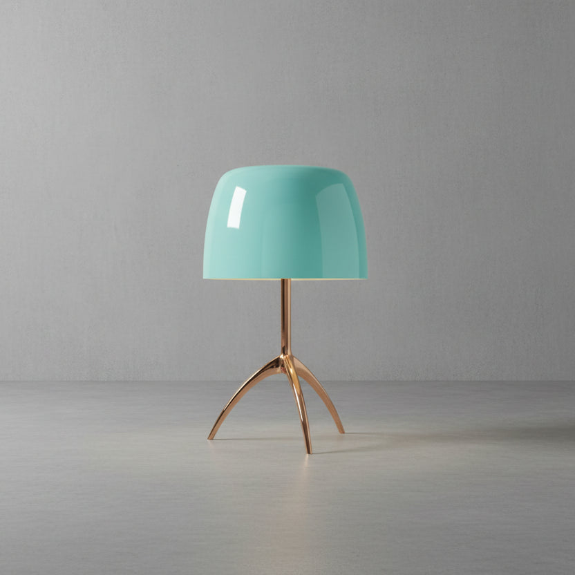 Italian space age glass table lamp accent