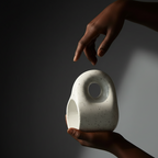 Handcrafted bauhaus japandi ceramic chubby mug