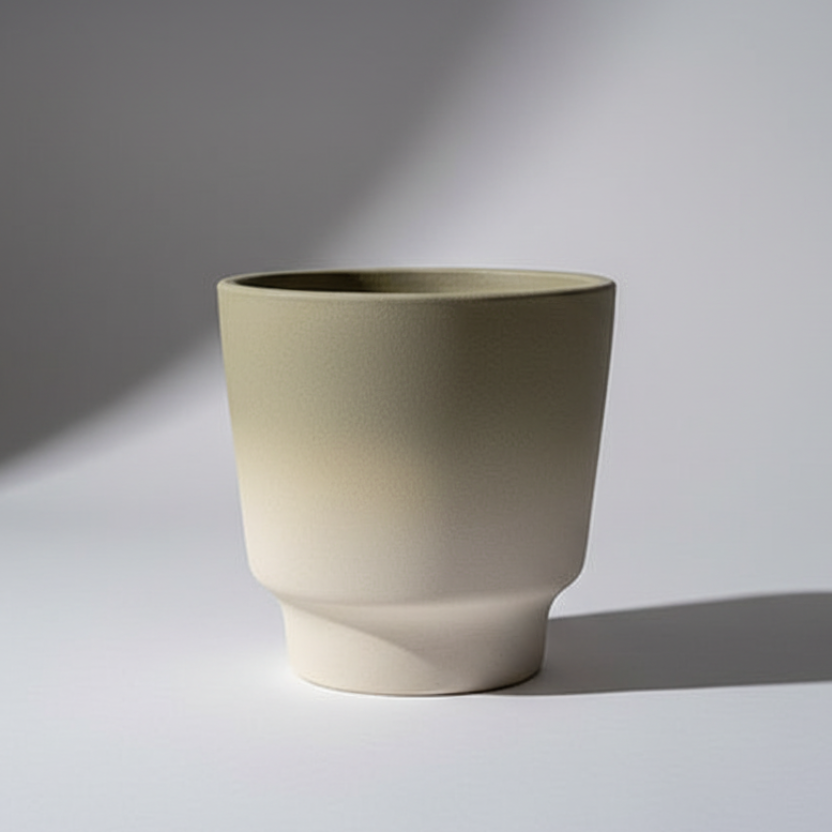 Organic minimalist handmade macaron flower pots