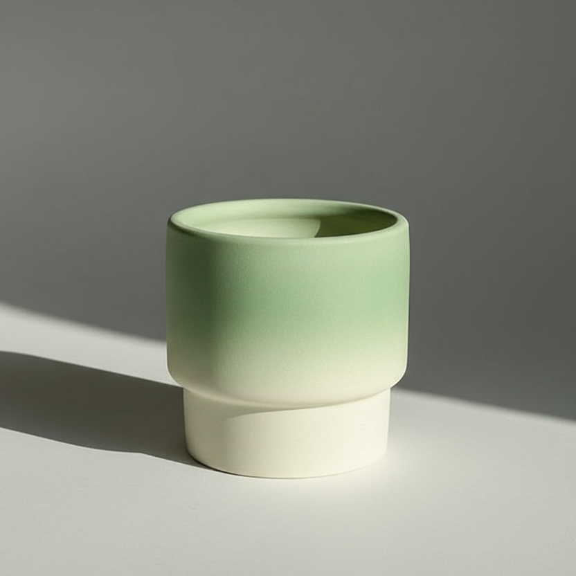 Organic minimalist handmade macaron flower pots