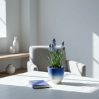 Organic minimalist handmade macaron flower pots