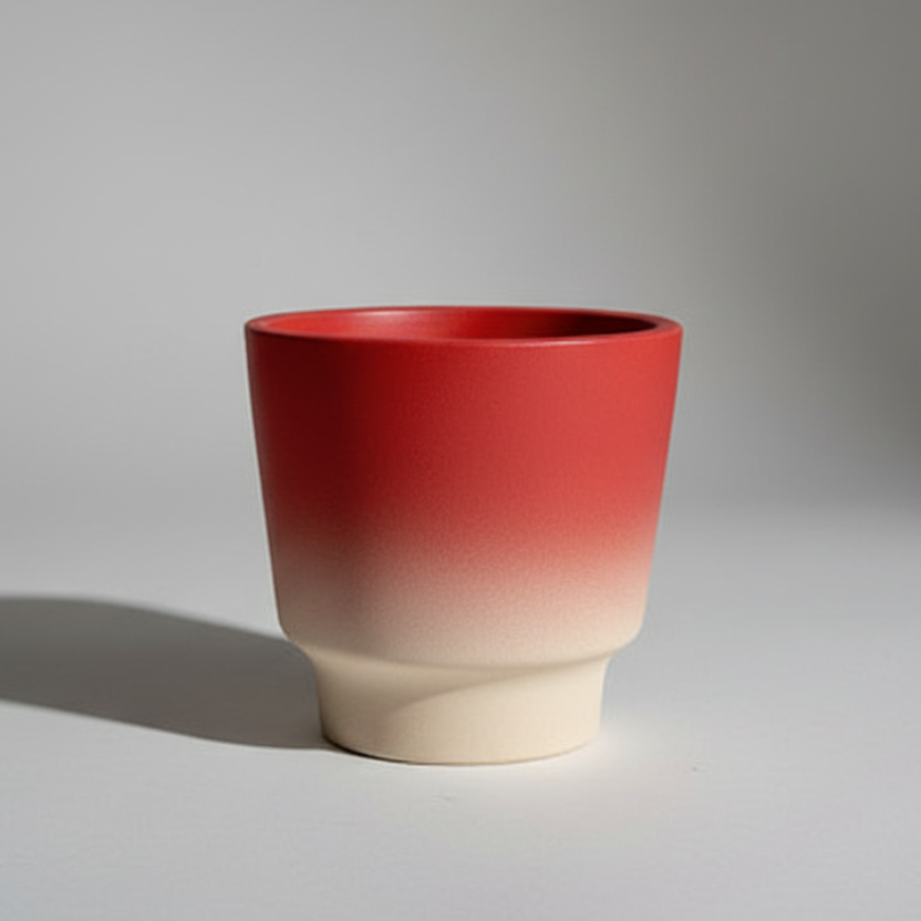Organic minimalist handmade macaron flower pots