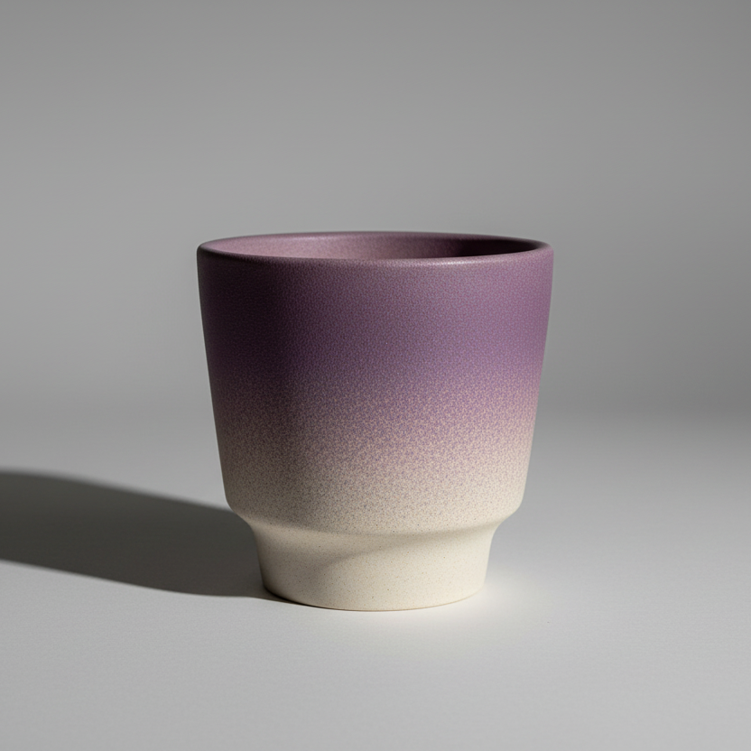 Organic minimalist handmade macaron flower pots