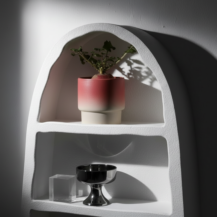 Organic minimalist handmade macaron flower pots