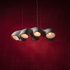Organic brutalism "Ertho" biomorphic chandelier