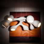 Organic brutalism "Ertho" biomorphic chandelier
