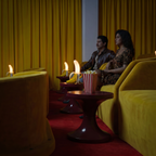 Avant garde pop art memphis banana table lamp