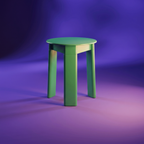 Space Age mid-century organic modernism stool