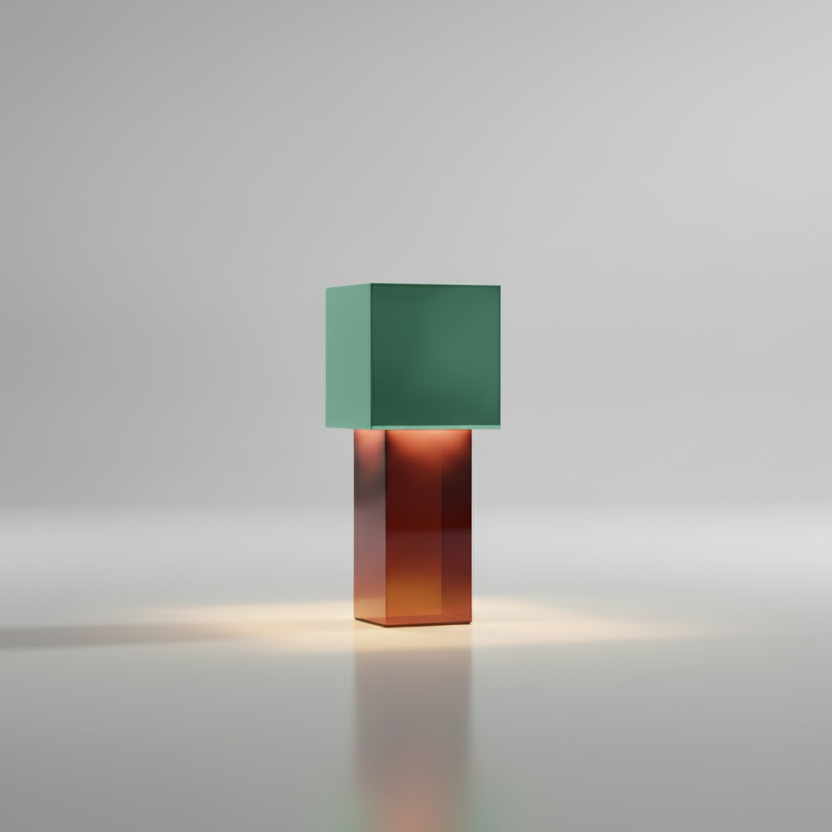 Bauhaus geometric memphis dimmable table lamp