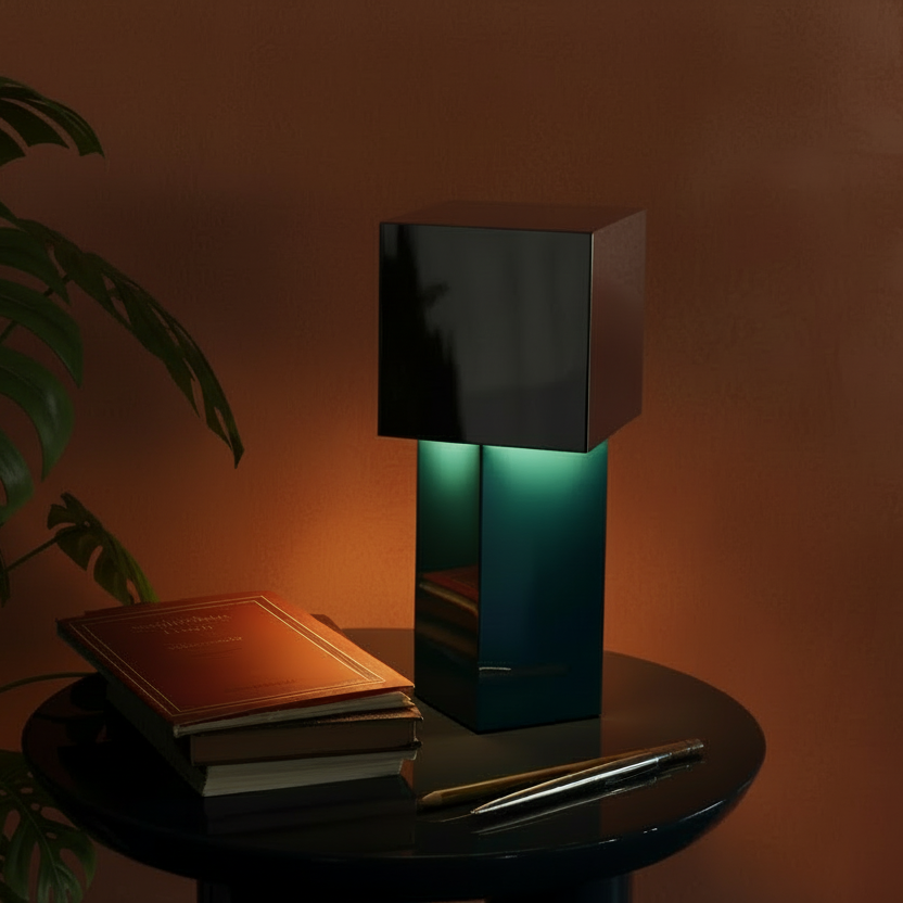 Bauhaus geometric memphis dimmable table lamp