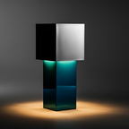 Bauhaus geometric memphis dimmable table lamp