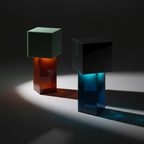Bauhaus geometric memphis dimmable table lamp