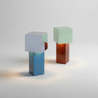 Bauhaus geometric memphis dimmable table lamp