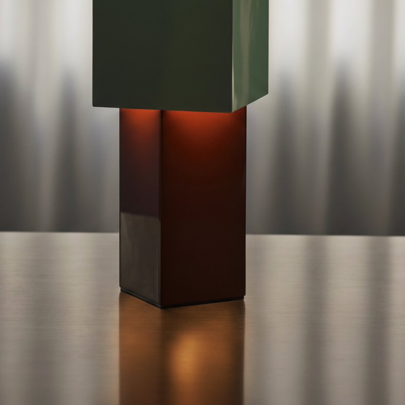 Bauhaus geometric memphis dimmable table lamp