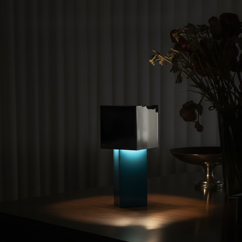 Bauhaus geometric memphis dimmable table lamp