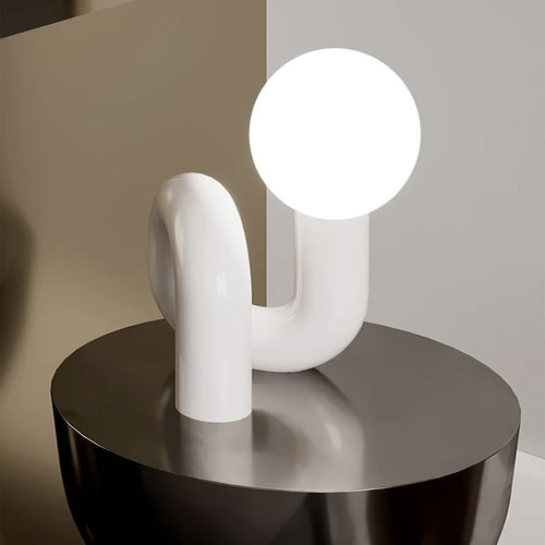 Modern spiral bedside table lamp space age avant garde