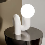 Modern spiral bedside table lamp space age avant garde