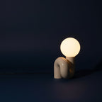 Modern spiral bedside table lamp space age avant garde