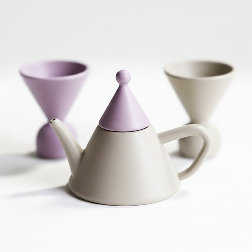 Morandi Ceramic Tea Set Gift Box Nordic Handmade Cute Teapot & Tea