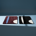 Contemporary abstract ultra soft bath rug